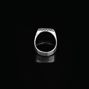 925K Sterling Silver Horse Ring, Mens Signet Ring, Signet Horse Ring - 2