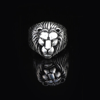 925K Sterling Silver Lion Ring, Lion King Ring - 5