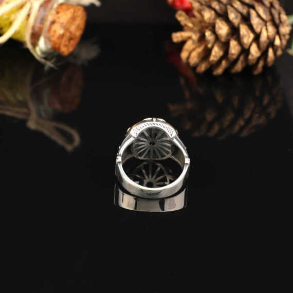 925K Sterling Silver Lion Ring,Lion Ring Men, Viking Ring Men - 3