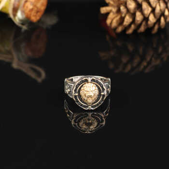 925K Sterling Silver Lion Ring,Lion Ring Men, Viking Ring Men - 5