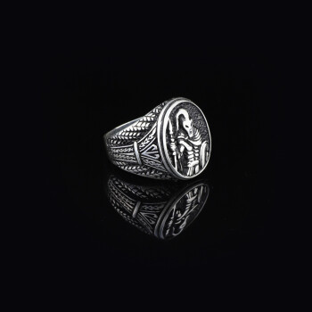 925K Sterling Silver Spartan Ring, Gladiator Ring - 3