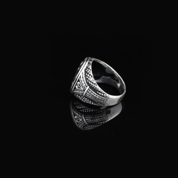 925K Sterling Silver Spartan Ring, Gladiator Ring - 4