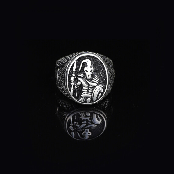 925K Sterling Silver Spartan Ring, Gladiator Ring - 5