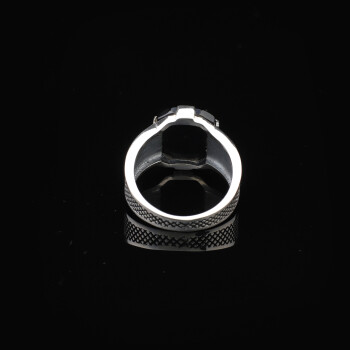  Handmade 925 Sterling Silver Black Onyx Pinky Ring - 5