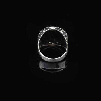  Handmade 925 Sterling Silver Custom Signet Ring with Egyptian Mythology Design - 2