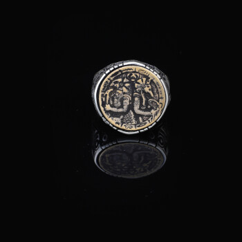  Handmade 925 Sterling Silver Custom Signet Ring with Egyptian Mythology Design - 5