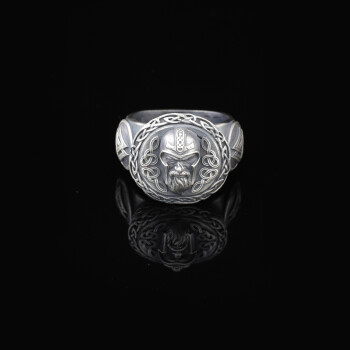  Handmade 925 Sterling Silver Viking Signet Ring - Men's - 2