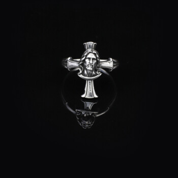  Handmade Cross Jesus Ring - 925 Sterling Silver Men's Christian - 4