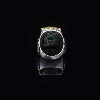 Jade Ring, Jade Ring for Men, Ottoman Men Ring - 2