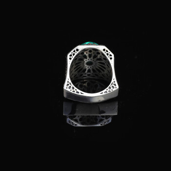 Malachite Ring Men, Malachite Jewelry, Custom Engraved Ring - 3