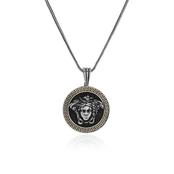  Medusa Mythology Necklace for Men - Mythical Medusa Necklace - 1