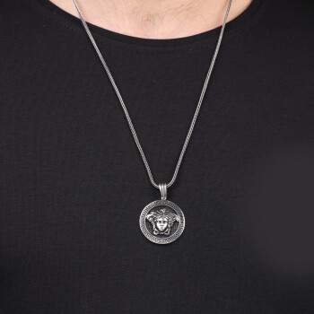  Medusa Mythology Necklace for Men - Mythical Medusa Necklace - 3