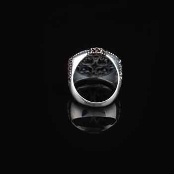 Mens Handmade Ring, Black Onyx Men's Ring, Ax Ring, Black Onyx Ring Sterling Silver - 4