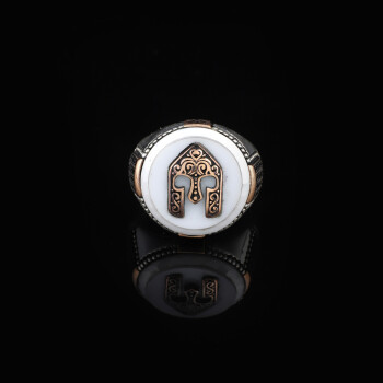 Mother of Pearl Gemstone Handmade Mens Ring - 2