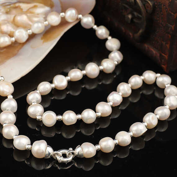 Pearl Necklace Men,Men Pearl Necklace,Pearl Necklace - 3