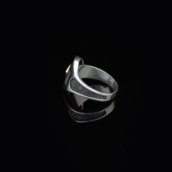 Sterling Silver Fidget Ring Men, Screw Ring Men - 4