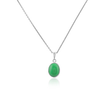  Sterling Silver Jade Necklace for Women - 925 Sterling Silver - 1