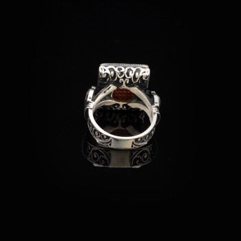  Vintage Garnet Ring with Micro Stones - 2